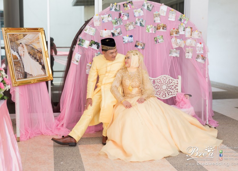 ถ่ายรูปแต่งงาน มุสลิม งานแต่งงานอิสลาม เวดดิ้ง นนทบุรี บางบัวทอง ชุดแต่งงานอิสลาม