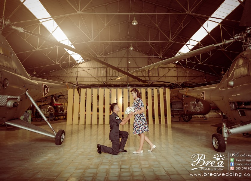 ถ่ายรูปแต่งงาน กับเครื่องบิน Pre Wedding พิพิธภัณท์กองทัพอากาศ นนทบุรี บางบัวทอง ดอนเมือง