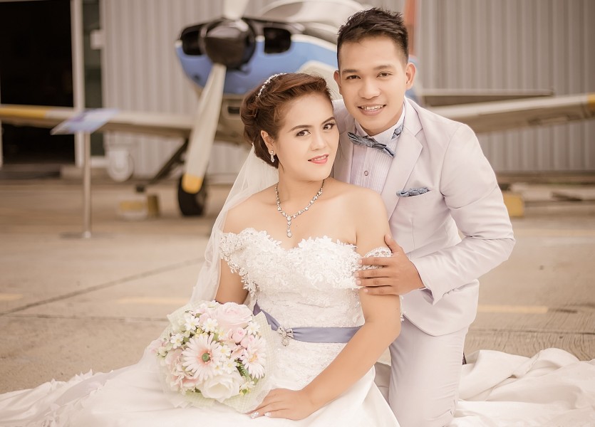 ถ่ายรูปแต่งงาน กับเครื่องบิน Pre Wedding พิพิธภัณท์กองทัพอากาศ นนทบุรี บางบัวทอง ดอนเมือง